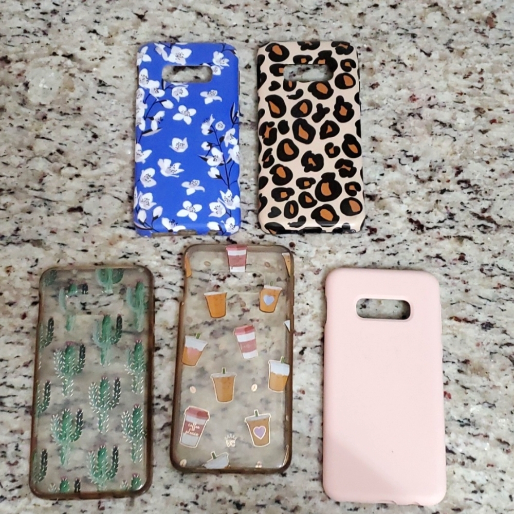 Lot of 5 GUC Galaxy S10E phone cases